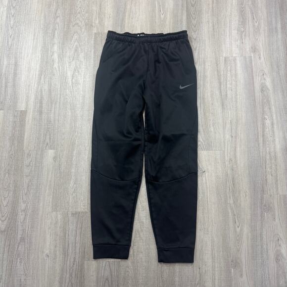 Nike Therma Training Sweatpants Men's Large Tall Black Dri Fit Cuffed AO2370-010 - Picture 1 of 11